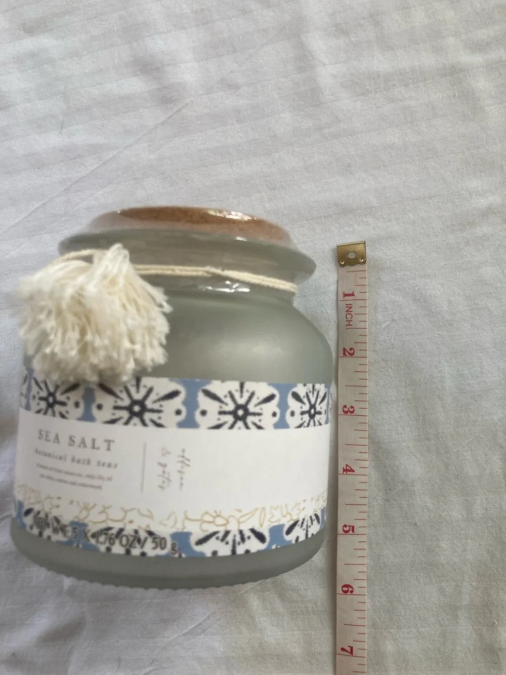 Jar of Sea Salt Bath Teas